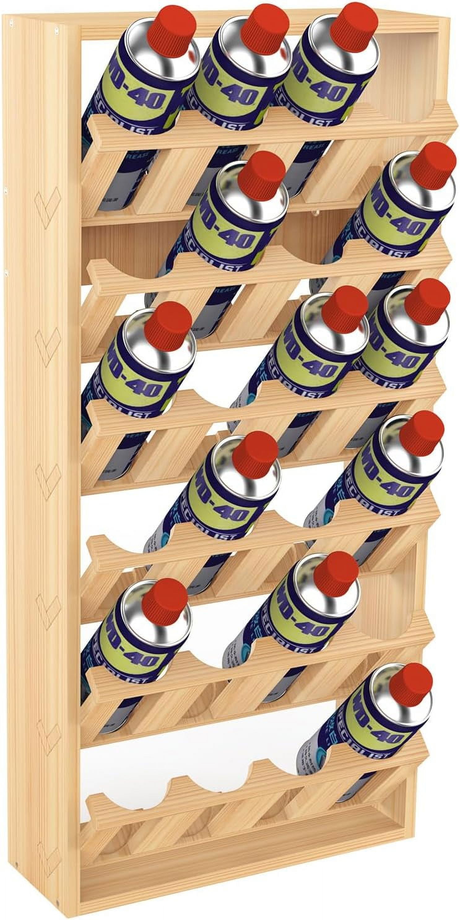 6 Tier 24 Can Spray Paint or Lube Can Wall Mount Storage Holder Rack ...