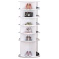6 Tier 360° Rotating Shoe Rack Tower,Spinning Shoe Storage Organizer