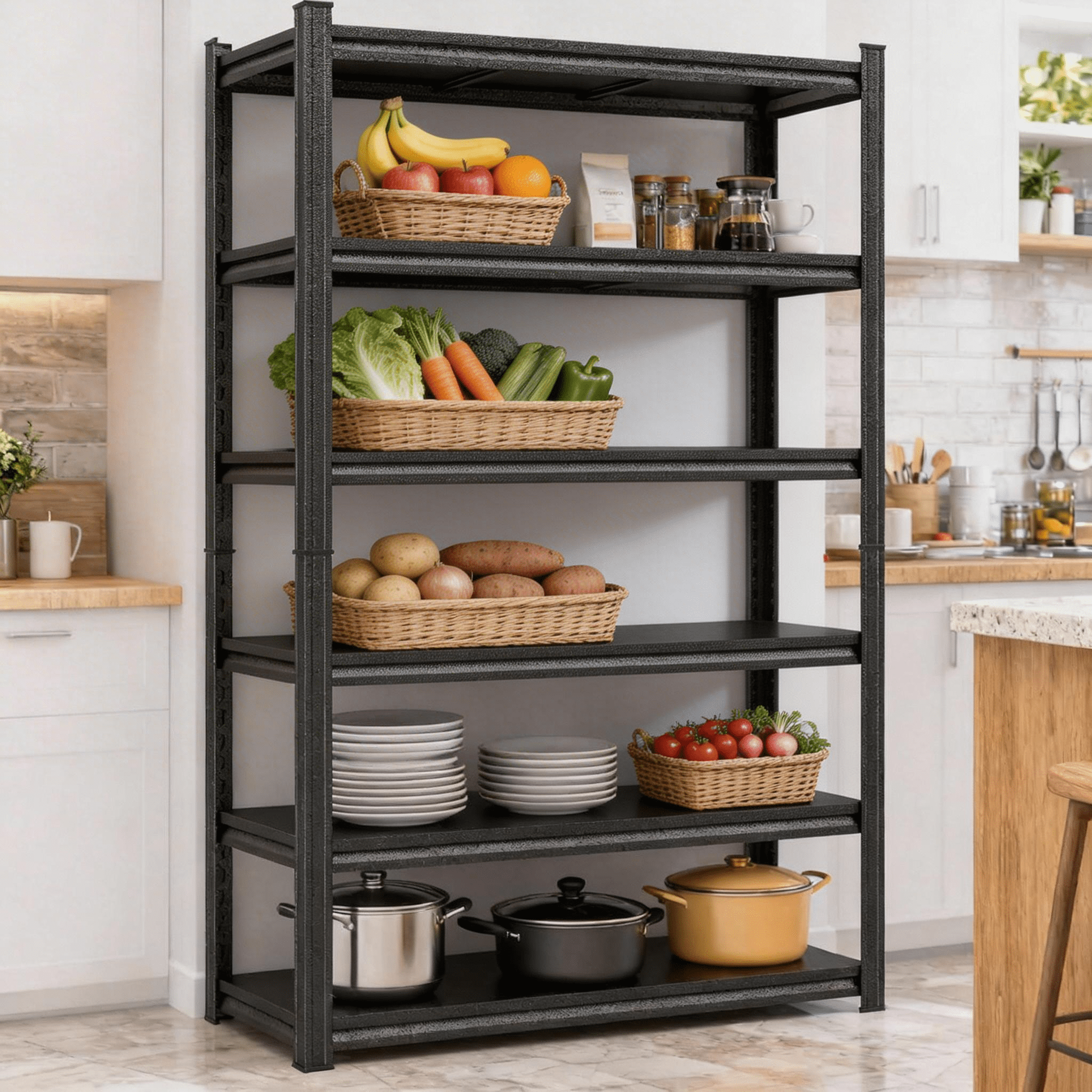 6 Tier Adjustable Garage Shelving Unit 78