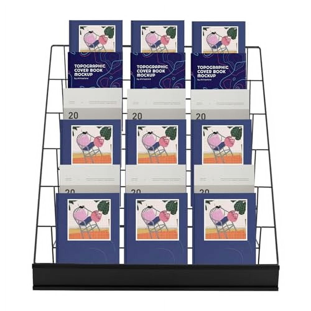 6 Tier Book Display Rack, Comic Book Display Wire Rack Greeting Card ...