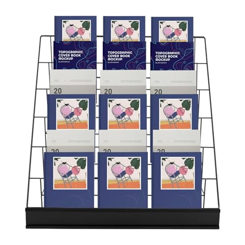 6 Tier Book Display Rack, Comic Book Display Wire Rack Greeting Card ...