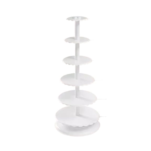 6-Tier Cake Stand for Parties, Weddings & Events, PP Plastic