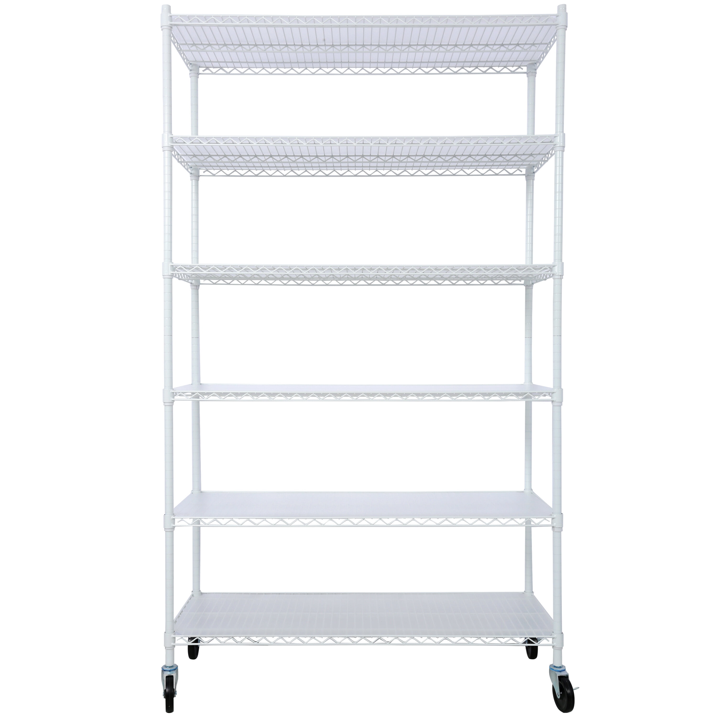6-Tier Commercial Shelving Unit - 6000LB Capacity NSF Metal Storage ...