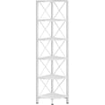 6-Tier Corner Shelf, Corner Bookcase, 66.9