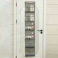 thumbnail image 1 of 6 Tier Over The Door Hanging Organizer, Multi-Purpose Closet Storage Shelf with Clear Plastic Pockets Behind The Door, Storage Organizer for Bathroom Bedroom Apartments Dorms, 1 of 6
