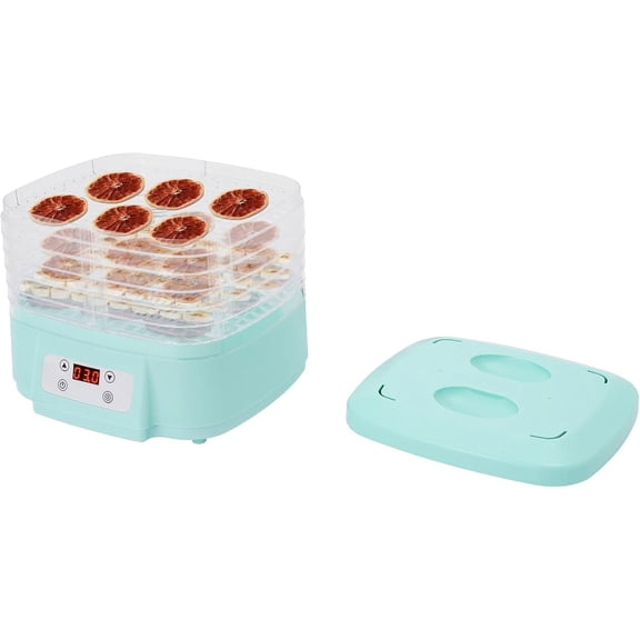 6-Tier Food Dryer Machine 110V Home Food Dehydrator with 6 Tray & Temperature Control, Food Dehydrator for Fruits, Veggies, Meats, Dog Treats, Candy