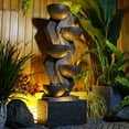 thumbnail image 1 of 6-Tier Garden Outdoor Fountains and Waterfalls with Lights & Bowls for Patio, Backyard, Deck, Porch and Home Decor, 1 of 6