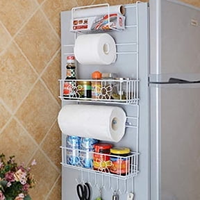 6 Tier Metal Refrigerator Side Storage Organizer Rack By SkyMall