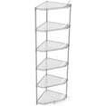 thumbnail image 1 of 6 Tier NSF Metal Shelf Pentagonal Corner Wire Shelving Unit, 600lbs Capacity Heavy Duty Adjustable Storage Rack with Shelf Liners for Kitchen Garage Office Etc Room Corner, 1 of 9