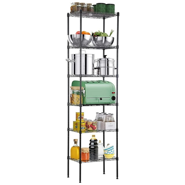 6Tier Metal Wire Shelving Unit Tall Shelf Storage Rack NSF Certified