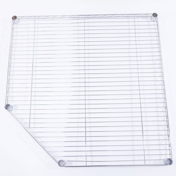 6-Tier NSF Corner Shelving/w Wheels, 28" D x 28" W x 72" H Heavy Duty Wire Steel Shelf Garage Storage Shelving Rack Chrome$$