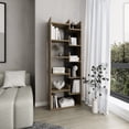 thumbnail image 1 of 6-Tier, Oak Main Color - Store Books and More - Office Space - Adds Touch of Elegance, 1 of 4