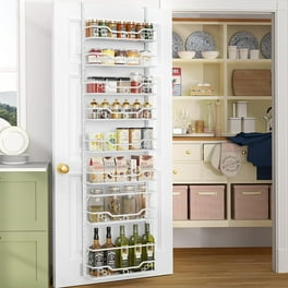 Home Complete 9 Tier hanging Wall Rack Over the Door Organizer with Adjustable Shelves White Walmart