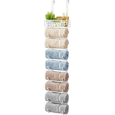 BIAOJANG Wall Hanging Towel Holder Window Bathroom Kitchen Hanger Adhesive Stick