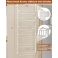 thumbnail image 1 of 6-Tier Over the Door Pantry Organizer, White Storage Shelves for Cabinet, Spice  with Removable Baskets, 1 of 7