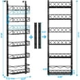 thumbnail image 1 of 6-Tier Over the Door Pantry Organizer with Adjustable Baskets for Kitchen Storage, 1 of 6