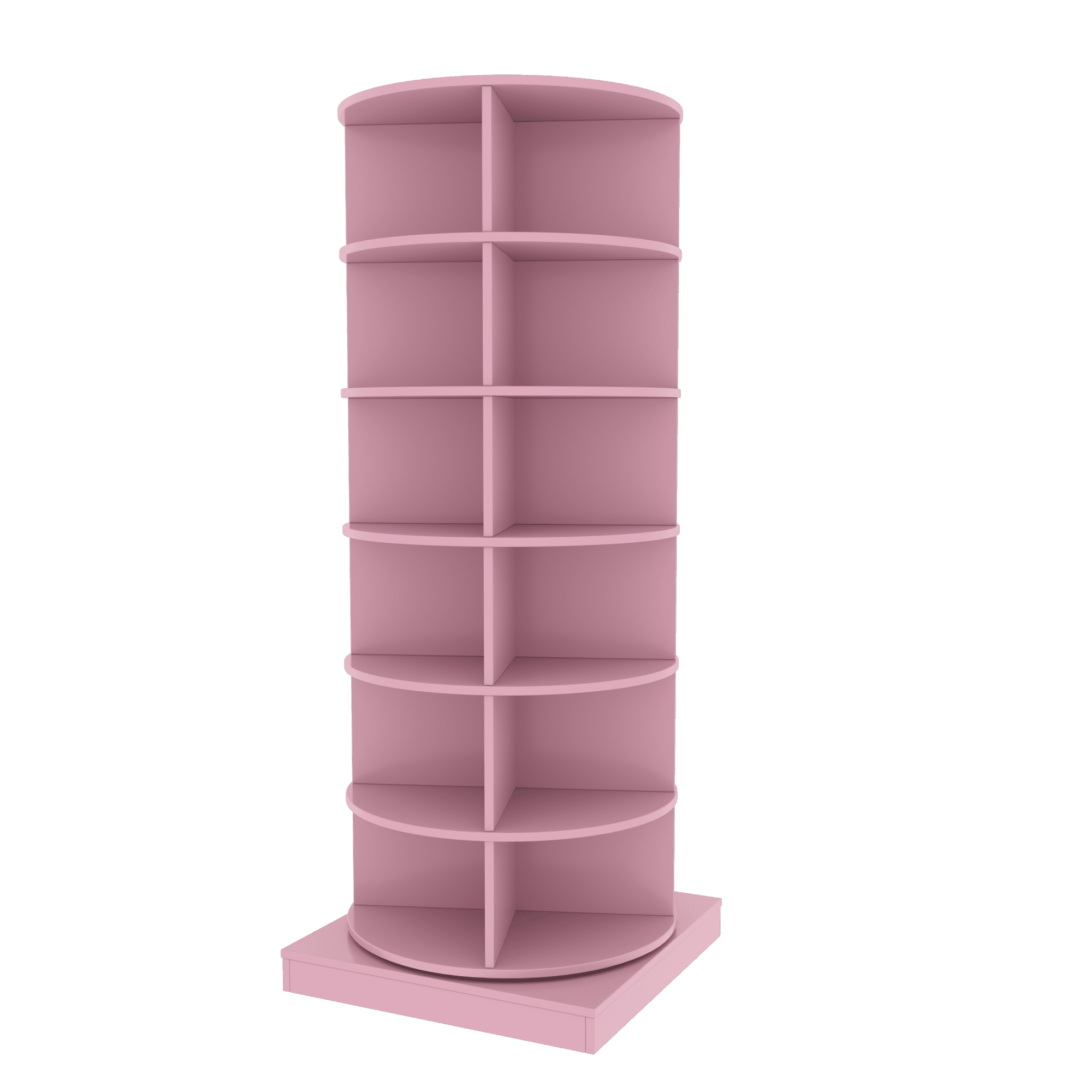 6 Tier Rotating Shoe Rack Tower Spinning Shoe Display