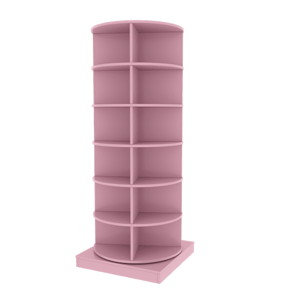 6 Tier Rotating Shoe Rack Tower Spinning Shoe Display