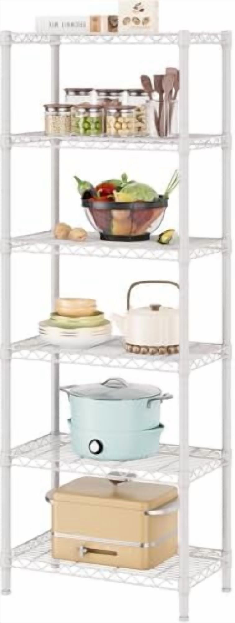 SINGAYE 5 Tier Storage Shelves Wire Shelving Unit Shelve Metal Kitchen Laundry Room Organization Home Pantry Closet Bathroom Organizers Garage Rack Estantes Para Cocina 14" D X 24" W X 59.5 - View #2