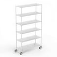 6 Tier Shelf Wire Shelving Unit Fence Shelf FW6T1848WLKJ