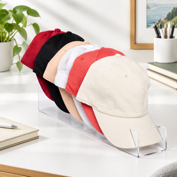 6-Tier Stadium-Style Hat Stand and Holder for Baseball Caps and Accessories