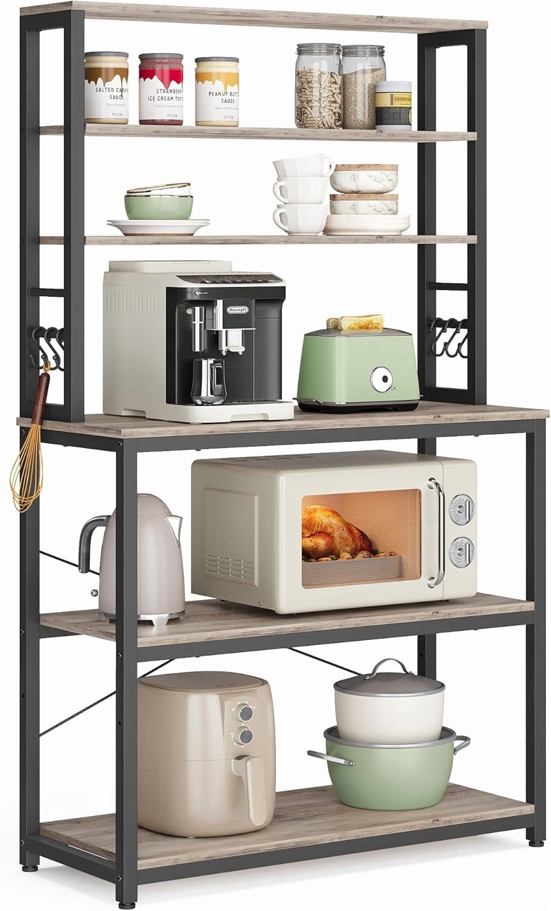 6-Tier Standing Kitchen Baker's Rack with Adjustable Shelf, 31.5