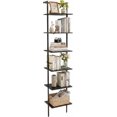 Ladder Storage Rack Designs 6-Tier Wall-Mounted Ladder Shelf, Black, 77 in H - Walmart.com