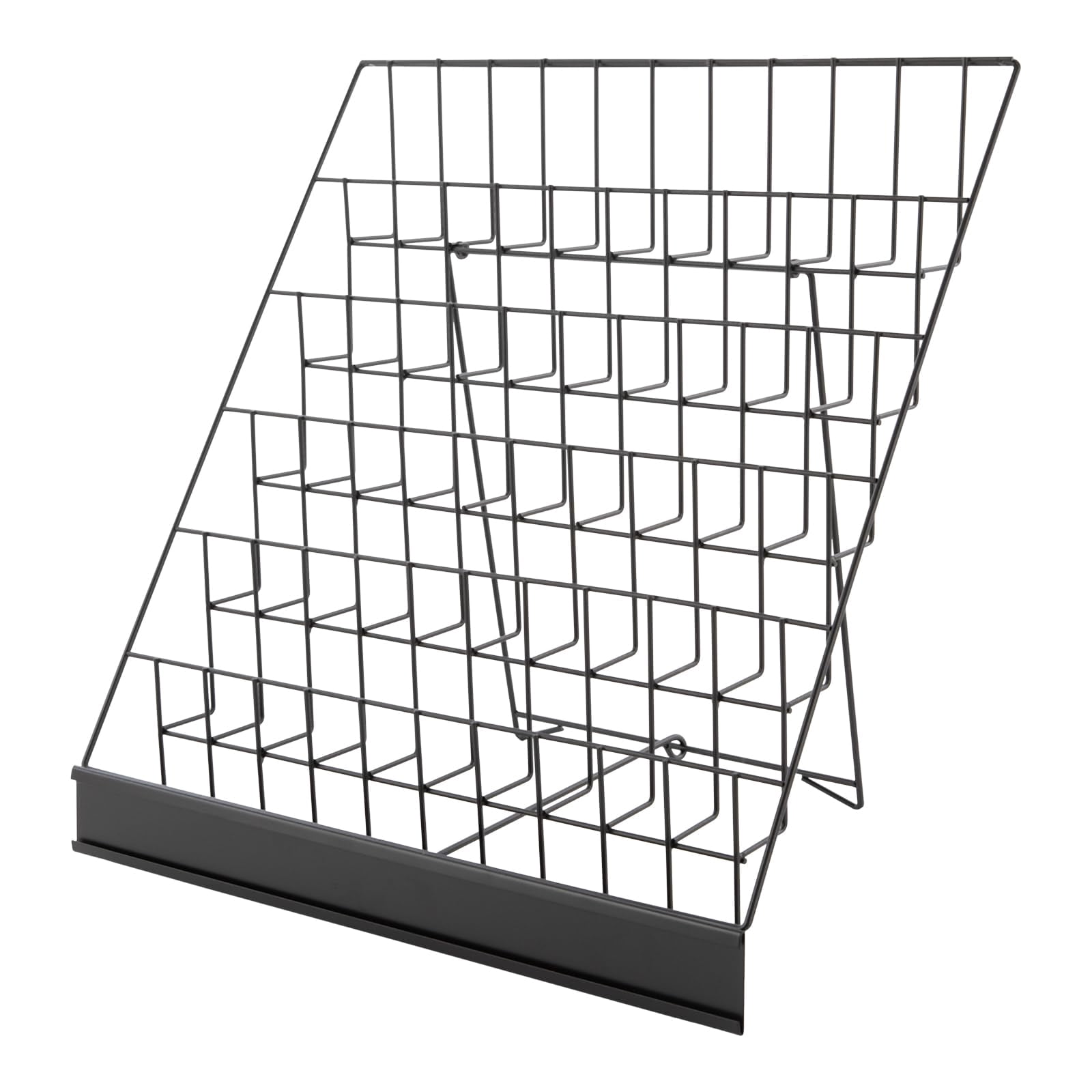 Wire Table Top Display Racks 6 Tier Wire Countertop Rack, Metal Book Display Stand, 18 x 11 x 17 ...