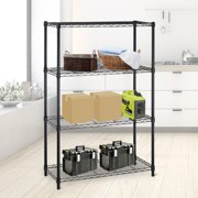 6 Tier Wire Shelving Rack,Steel Shelf 48" W x 18" D x 82" H Adjustable Storage System with Casters/Wheels and Feet Levelers,Garage Shelving Unit, Storage Shelving Rack,Kitchen/Office Rack (Chrome)