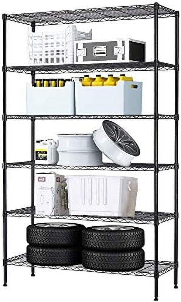NSF 6 Tier Wire Shelving Unit Wire Shelves, Heavy Duty Height ...