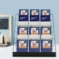thumbnail image 1 of 6 Tiers Black Book Rack & Magazine Rack, Tabletop Book Display Stand for Studying Room, 1 of 18