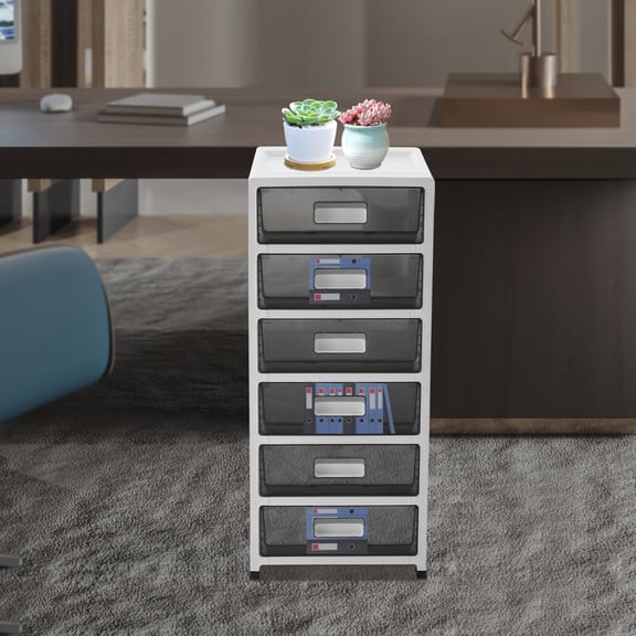 6 Tiers Stylish Beautiful Detachable Storage Box/Plastic Office Sorting Cabinet/Desktop Organizer