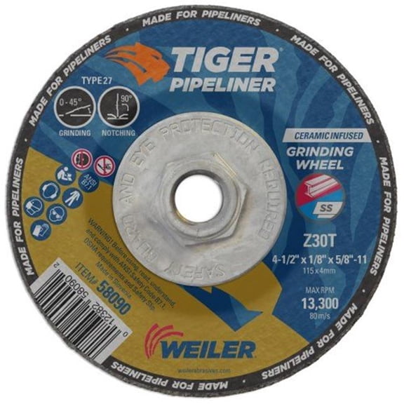 6" Tiger Pipeliner Grinding Wheel