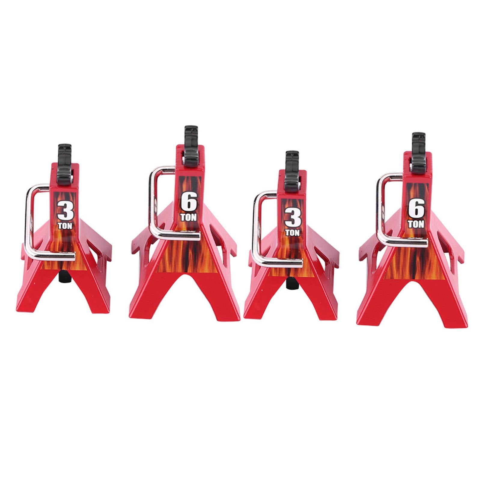 6 Ton 3 Ton Metal Simulation Jack Stands, Compact And Lightweight, Adjustable Height, Nice Accessory For D90 Axial Wraith SCX10 1/10 RC Crawler Car