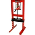 thumbnail image 1 of 6-Ton Hydraulic Shop Press, H-Frame Garage Floor Press with Built-in Relief Valve, Adjustable Work Table & Stamping Plates for Metal Bending, Straightening, and Bearing Installation, 1 of 6
