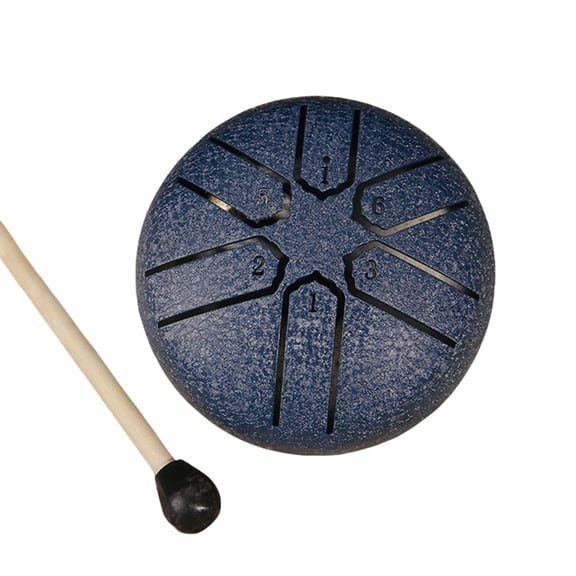6 Tone Small Steel Tongue Drum Percussions Instrument Handpans Drum Ethereal Drum
