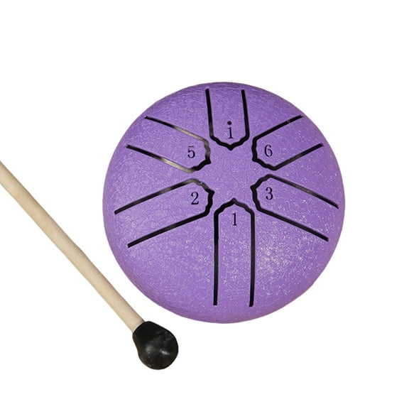 6 Tone Small Steel Tongue Drum Percussions Instrument Handpans Drum Ethereal Drum