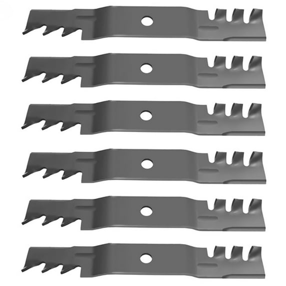 (6) Toothed Lawn Mower Blades Fits John Deere X500 X520 X534 X540 X570 Replaces M145476