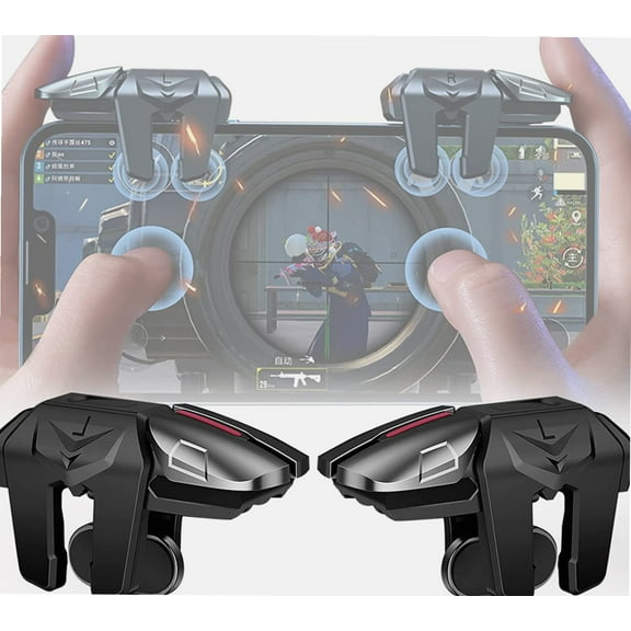 6 Trigger PUBG Mobile Controller,Mobile Game Controller for PUBG with 6 Trigger for Call of Duty/Fortnite/Knives Out/Rules of Survival