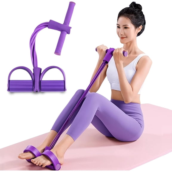 6-Tube Pedal Puller Resistance Rope,Foot Pedal Resistance Band,Yoga Elastic Exercise Bands, for Women Jump Fitness, Abdomen/Arm Weight/Waist/Leg Stretching Slimming Training