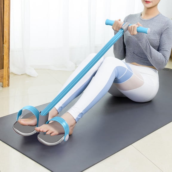 6 Tube Pedal Resistance Band Set, Full BodWorkout Equipment for Women and Men, Sit Up Pull Rope for Core Strengthening Home Gym