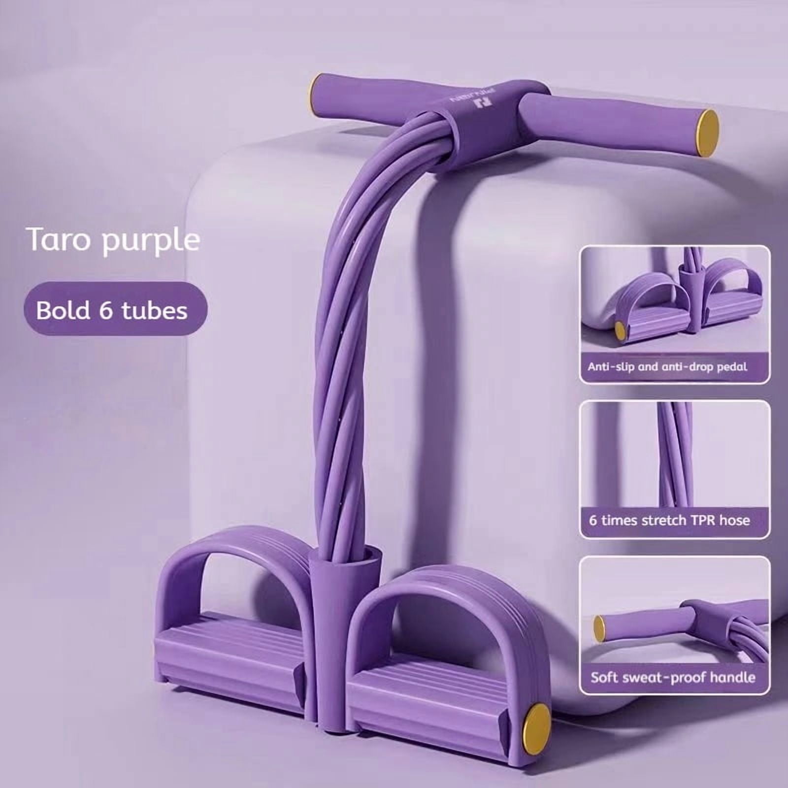 Stretch Robe For Exercise 6-Tube Resistance Bands Yoga Pedal Puller Abdomen Waist Arm Training ...