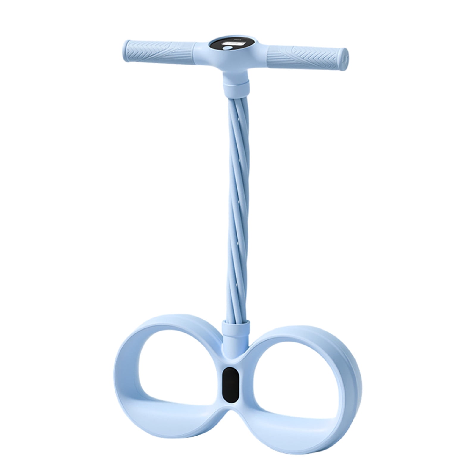 6 Tube Smart Foot Pedal Puller With Digital Counter Resistance Band With Handles For Yoga Full Body Stretching(Blue-One Size)