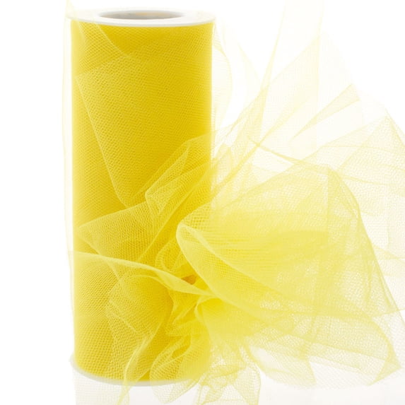 6" Premium Tulle Yellow 25 Yard