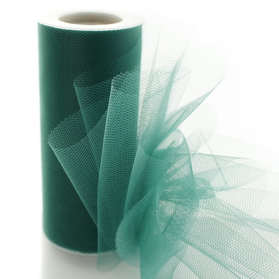 6" Premium Tulle Hunter Green 100 Yard