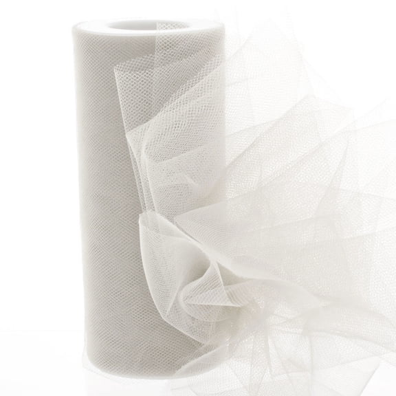 6" Premium Tulle Gray 25 Yard