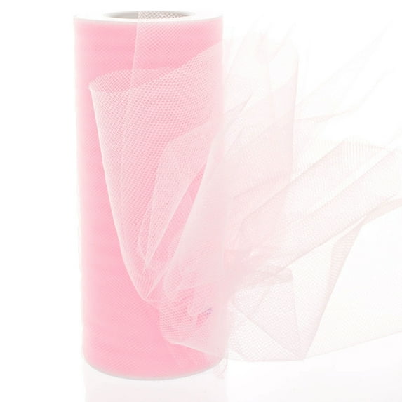 6" Premium Tulle Lt. Pink 100 Yard