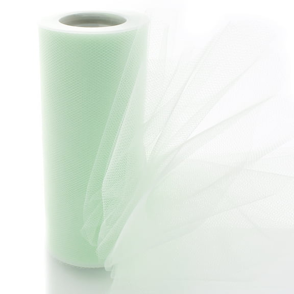 6" Premium Tulle Mineral Ice 25 Yard