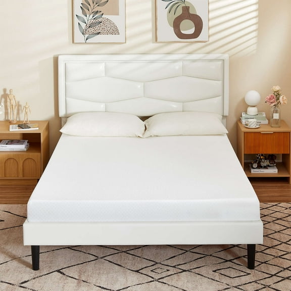6" TwinXL Gel Memory Foam Mattress Free of Fiberglass/CertiPUR-US Certified/Square Bed/Cool Sleeping and Comfortable Support