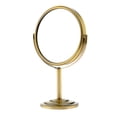 thumbnail image 1 of 6"" Two Sided Magnifying Table Mirror Round Rotary Desk Mirror Bronze, 1 of 8